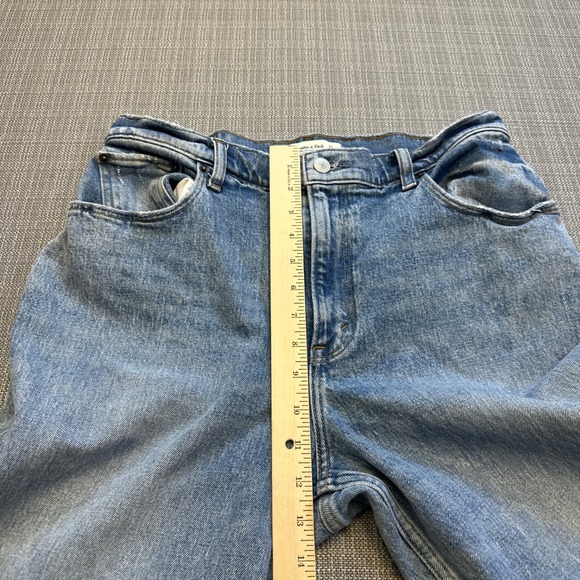 Abercrombie Fitch 90s Straight Ultra High Rise Curve Love Jeans 31 Short - Picture 11 of 12